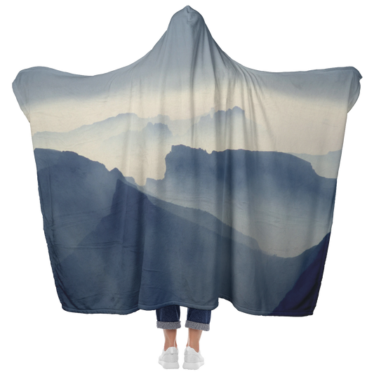 Mountain Scene Extra Large Hooded Blanket