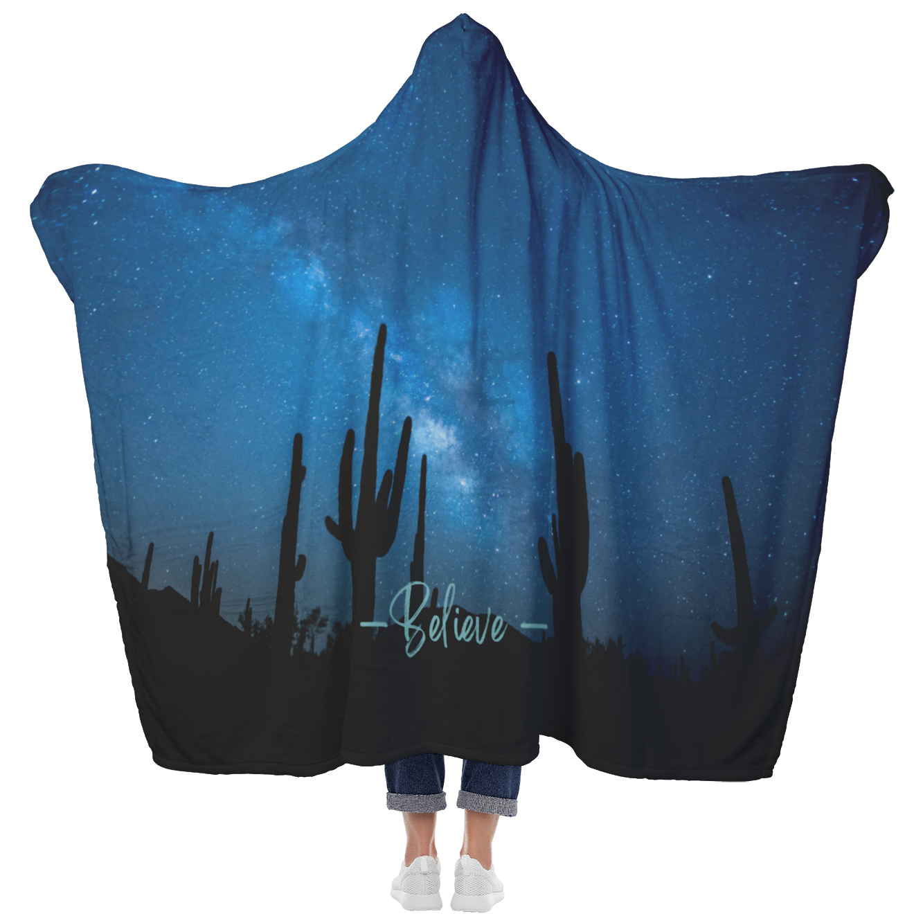 Believe - Desert Inspired Hooded Blanket